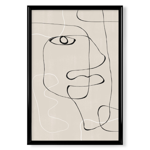 Line art Face Woman