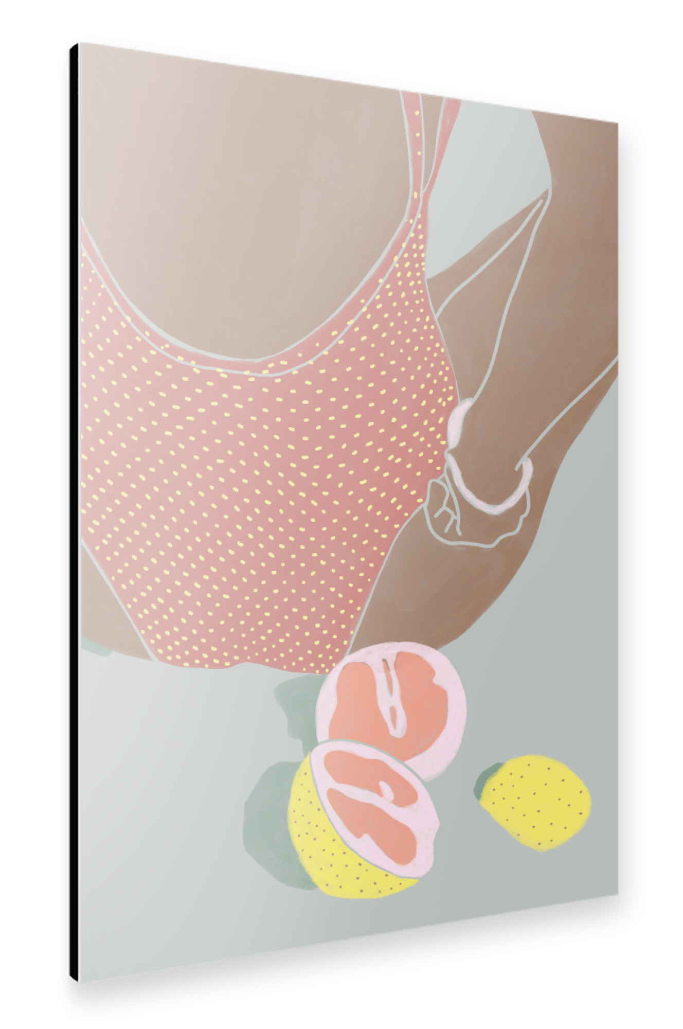 Alu-Dibond "Kunga - Am Strand Grapefruits" 30x20 cm artboxONE
