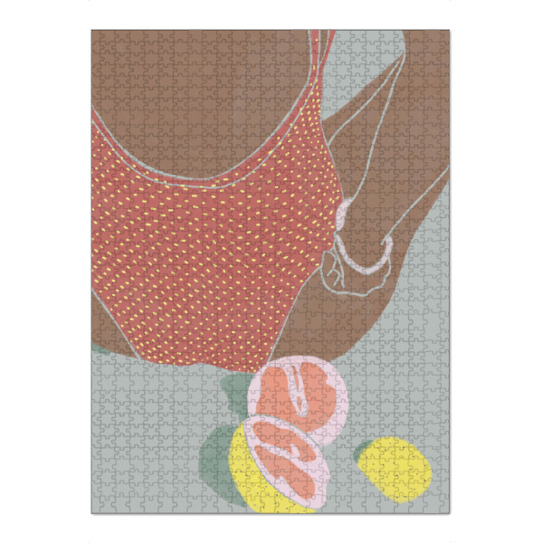 Puzzle Ravensburger "Kunga - Am Strand Grapefruits" artboxONE - Menschen,Reise / Strand und Meer,Essen & Trinken / Obst & Gemüse