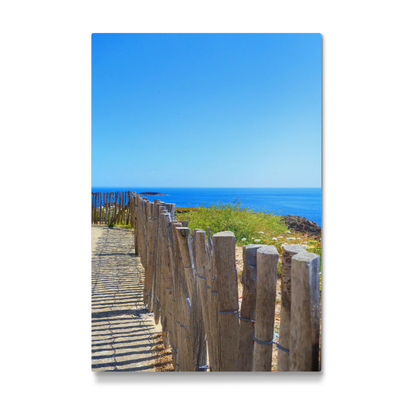 Galerie-Print "Holzzaun am der Küste" 30x20 cm artboxONE