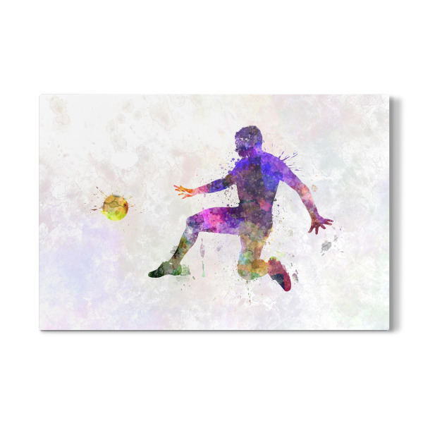 Galerie-Print "Soccer player in watercolor-y" 30x20 cm artboxONE