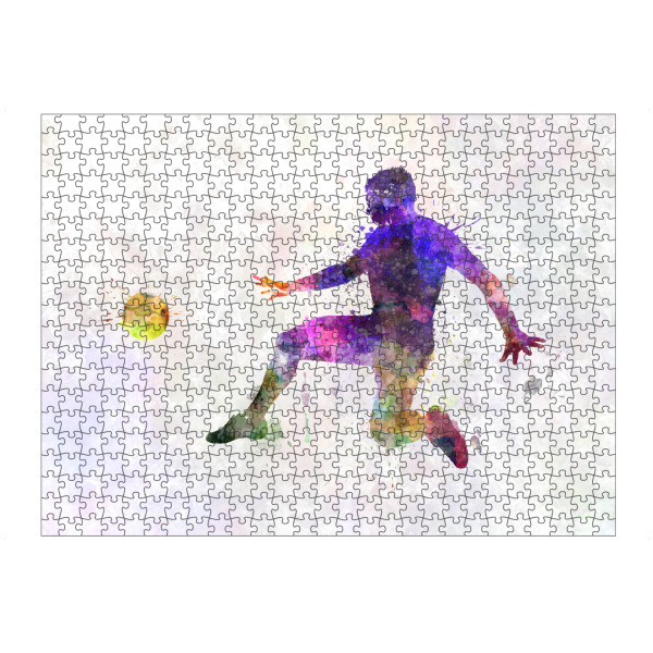 artboxONE Puzzle "Soccer player in watercolor-y" artboxONE - Sport / Fußball
