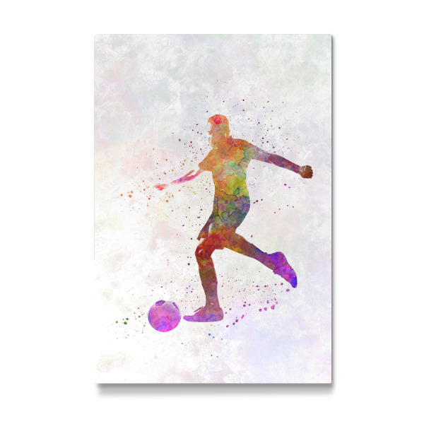 Galerie-Print "Soccer player in watercolor-w" 30x20 cm artboxONE