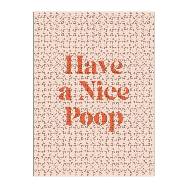 artboxONE Puzzle "Nice Poop" artboxONE - Typografie,Lustig - Typo,Typografie,Typography,Lustig,Funny,Bunt,Colorful - Bild typo