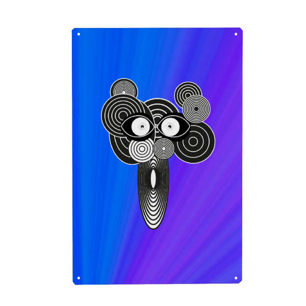 Holzbild "Comic animal minimal panta" artboxONE - Tiere,Comic,Abstrakt,Geometrie,Streetart