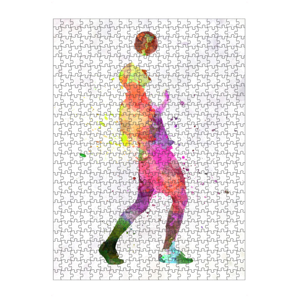 Puzzle Ravensburger "Soccer player in watercolor-l" artboxONE - Sport / Fußball