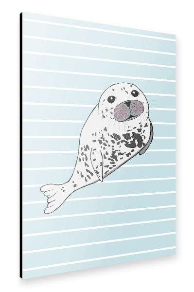 Alu-Dibond "Kleine Robbe" 30x20 cm artboxONE