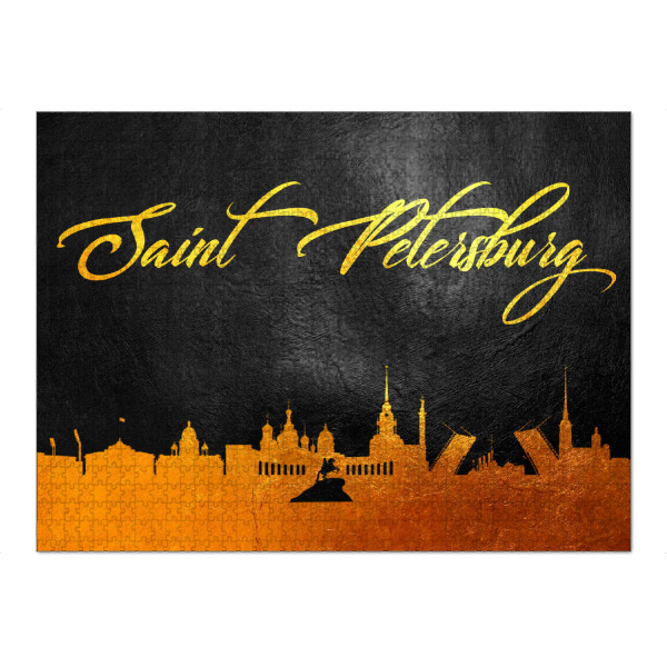 Puzzle Ravensburger "Saint Petersburg Russia Gold" artboxONE - Reise,Städte / Sankt Petersburg