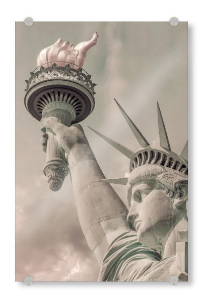 Acrylglasbild "Vintage Freiheitsstatue" artboxONE - Städte / New York,Architektur