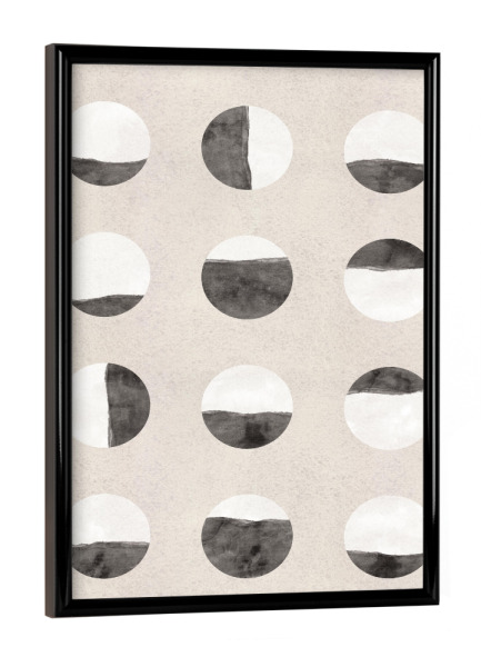 Poster mit schwarzem Rahmen "Kunga - Minimalismus Phasen" artboxONE - Abstrakt,Geometrie