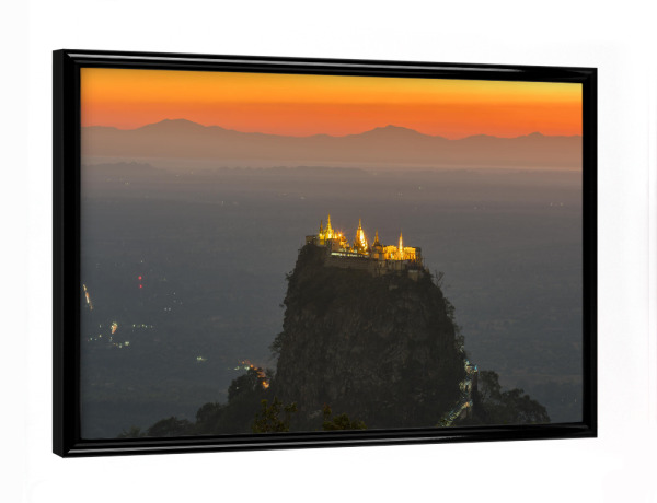 Poster mit schwarzem Rahmen "Holy Volcano" artboxONE - Natur,Reise,Architektur,Reise / Asien,Reise / Länder