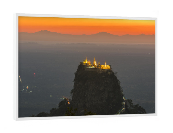 Poster mit weißem Rahmen "Holy Volcano" artboxONE - Natur,Reise,Architektur,Reise / Asien,Reise / Länder