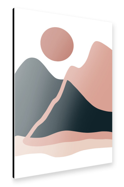 Alu-Dibond "Valley landscape" 30x20 cm artboxONE
