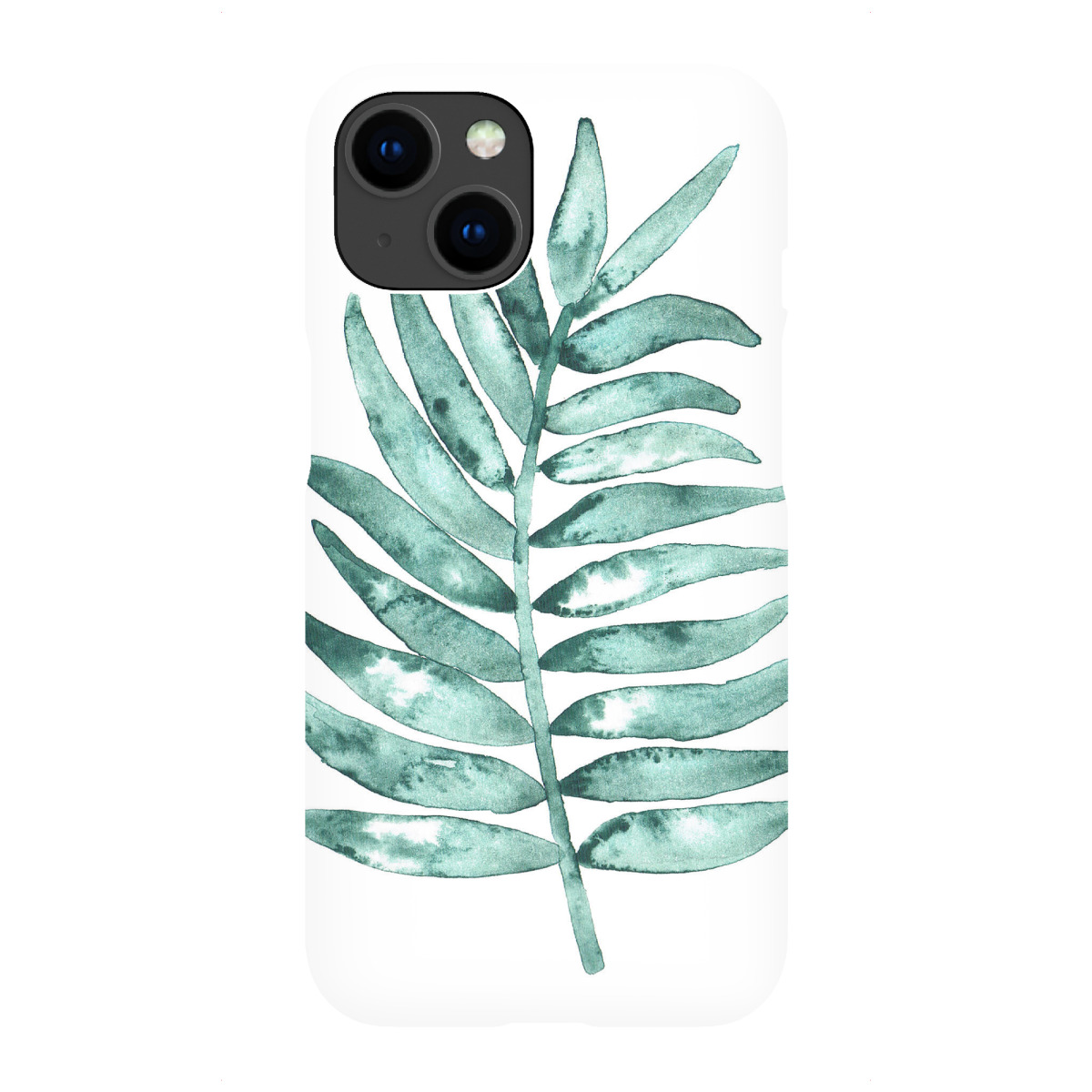 "Aquarell Palmenblatt"für iPhone - Premium-Case Handyhülle artboxONE