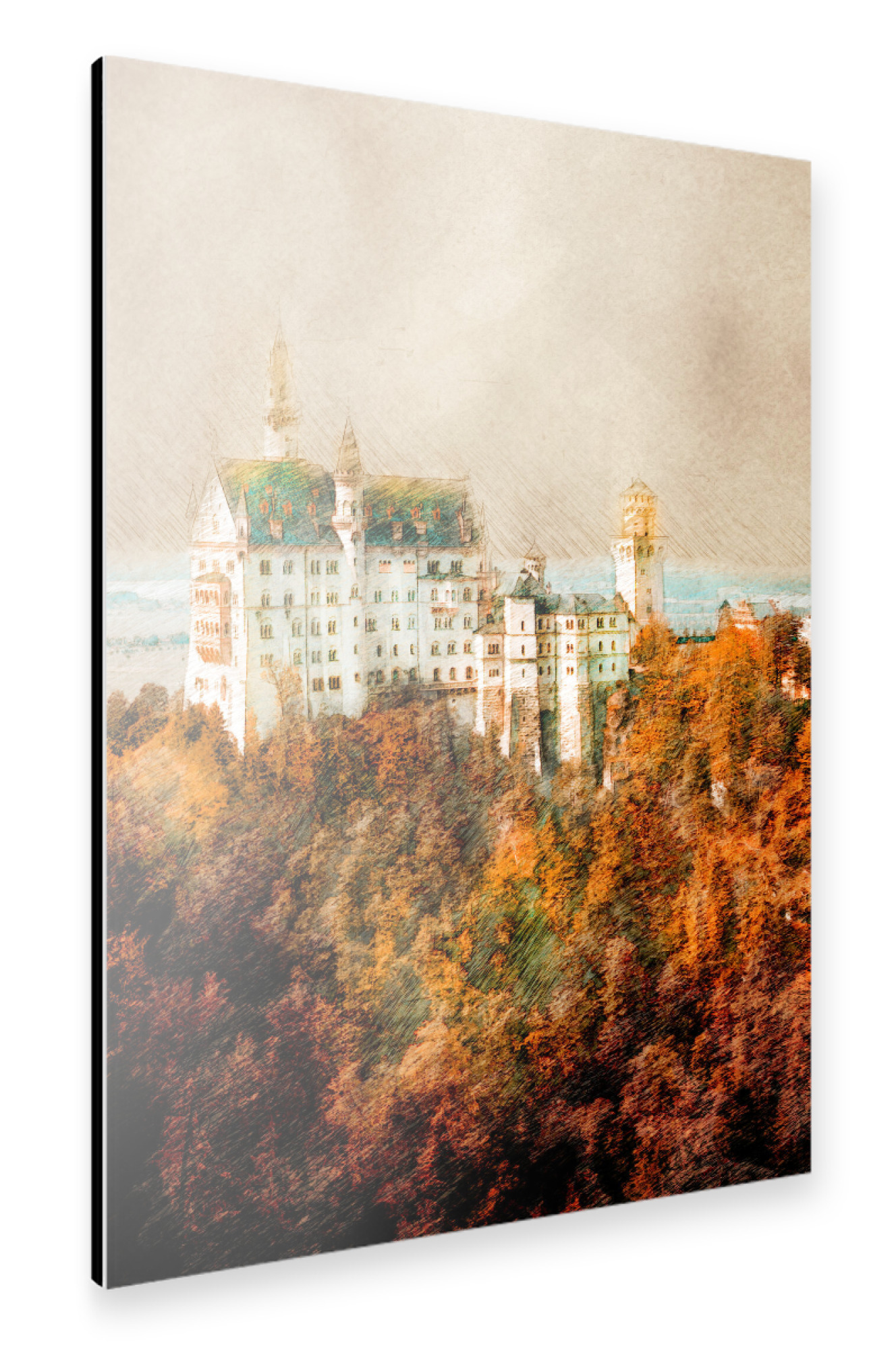 Alu-Dibond "Germany Schwangau landscape" 30x20 cm artboxONE