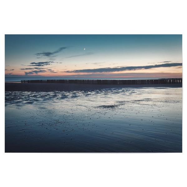 Poster 30x20 cm "Blaue Stunde am Meer" artboxONE - Natur,Reise / Strand und Meer