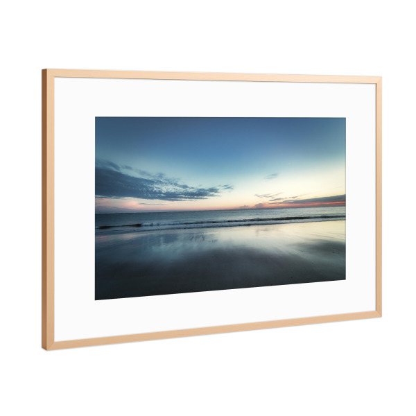 Poster mit Rahmen Kupfer "Abendstille am Meer" artboxONE - Natur,Reise / Strand und Meer