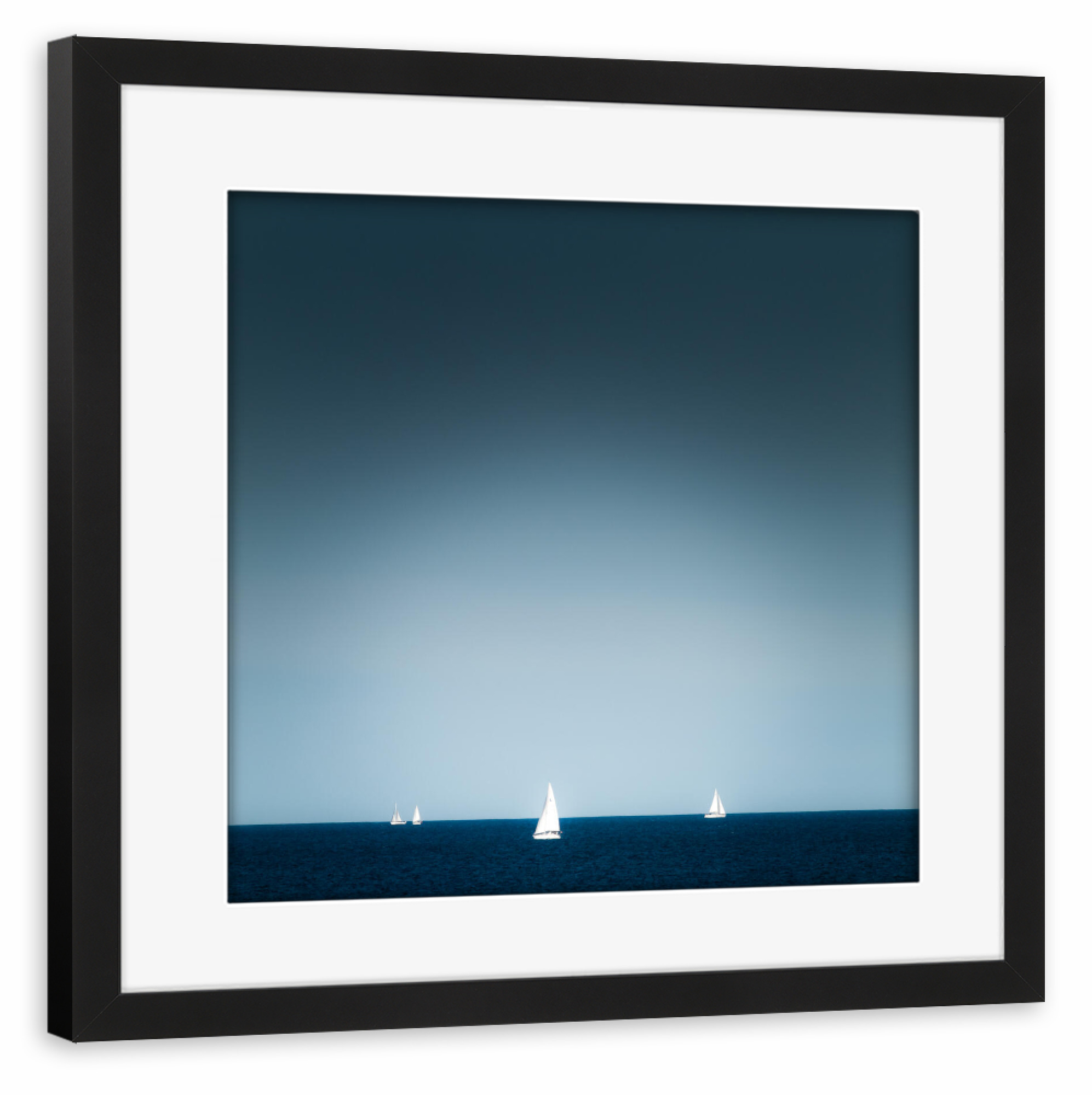 Poster mit Rahmen schwarz "Blue Sea" artboxONE - Natur,Reise / Strand und Meer
