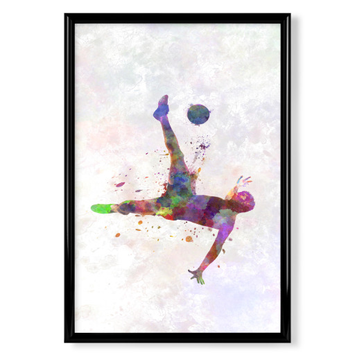 Soccer player in watercolor-ZB