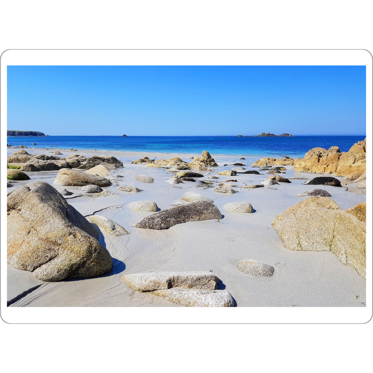 Tischset "Felsen am Strand" artboxONE - Natur,Reise / Strand und Meer