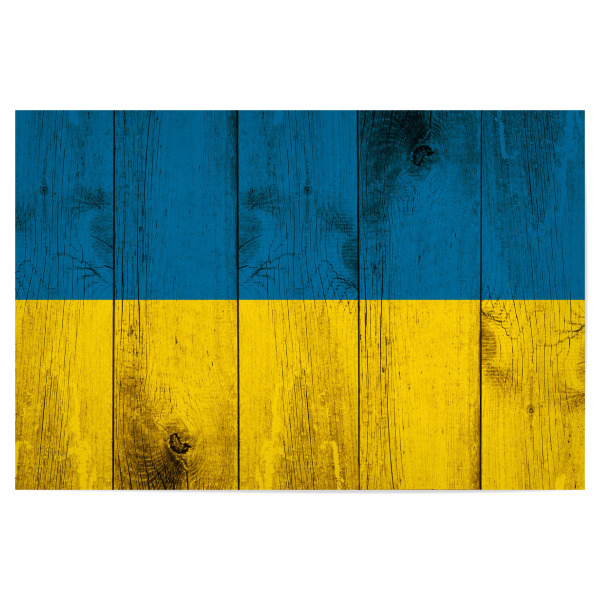 Poster "Ukraine Vintage Flagge" artboxONE - Reise / Länder - Ukraine,Vintage,Fahne,Kiew,Flagge