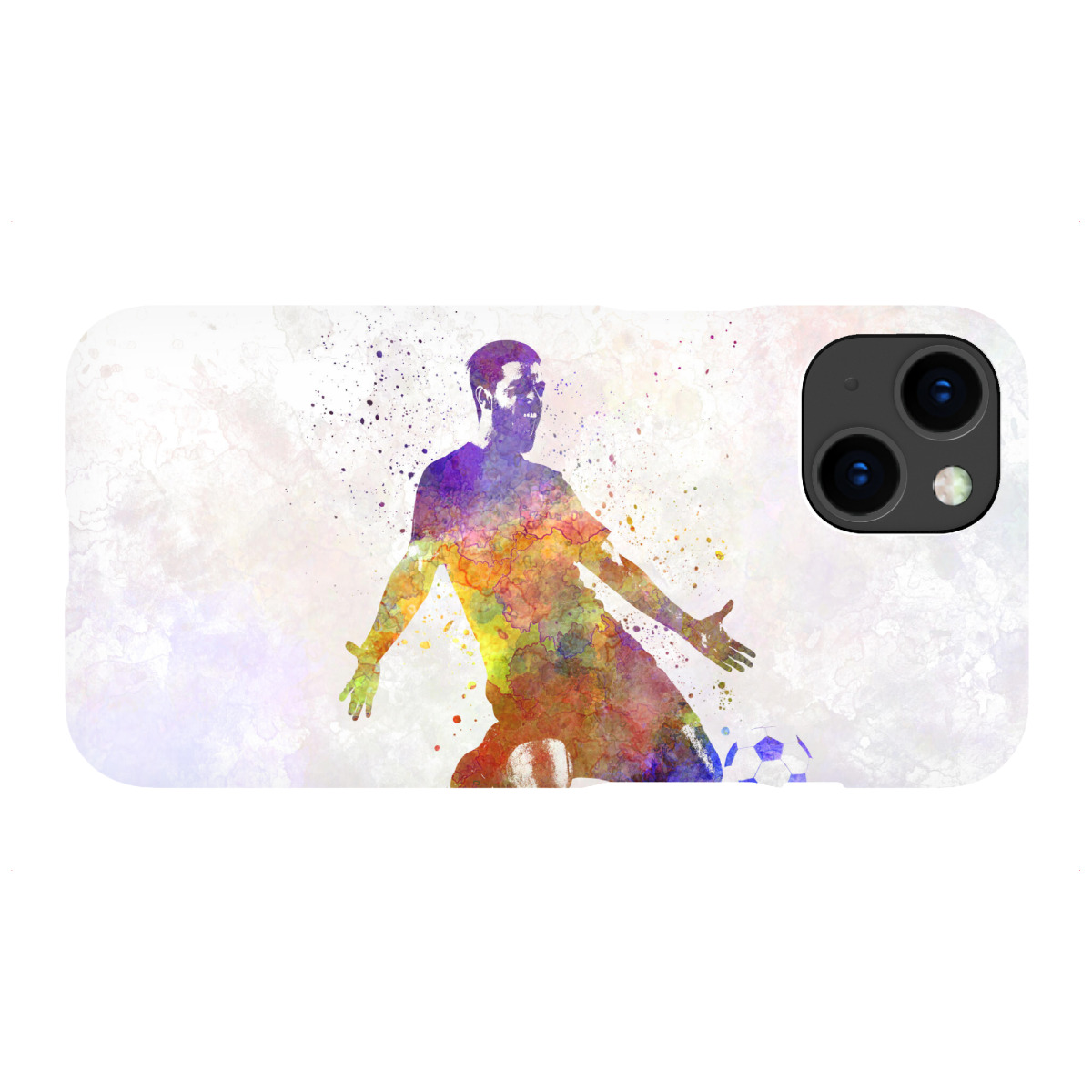 iPhone "Soccer player in watercolor-s" Premium-Case Handyhülle artboxONE