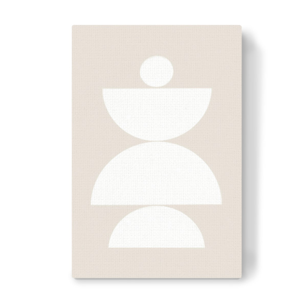 Leinwandbild "MCM White" artboxONE - Abstrakt,Geometrie - Abstract,Abstrakt,Geometrie,Geometry,Boho,Beige,Formen,Forms