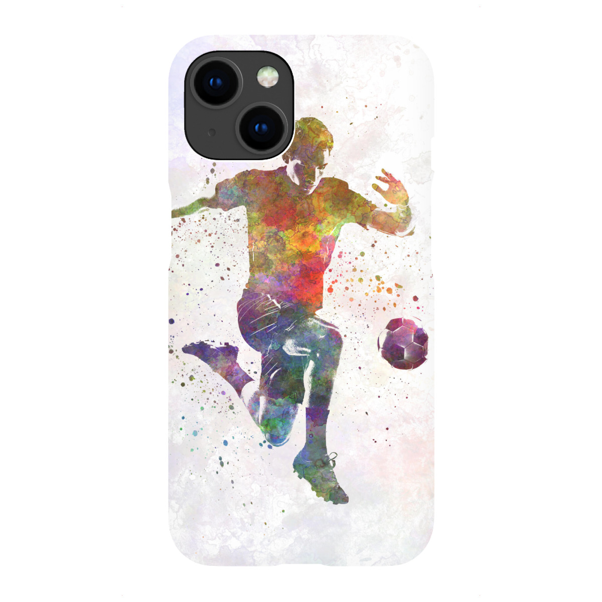 "Soccer player in watercolor-o"für iPhone - Premium-Case Handyhülle artboxONE