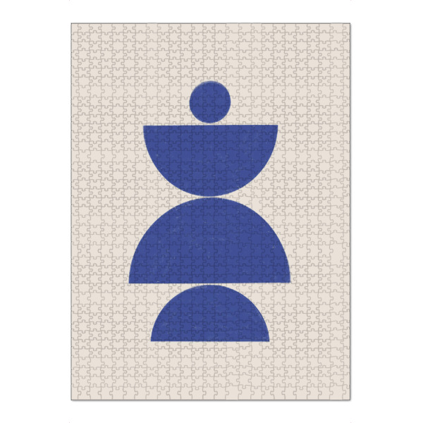 Puzzle Ravensburger "MCM Blue" artboxONE - Abstrakt,Geometrie - Abstract,Abstrakt,Geometrie,Geometry,Formen,Forms,Circles,Kreise,Boho