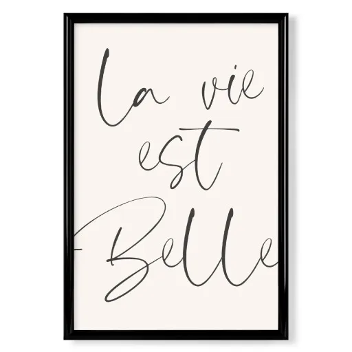 HOT Calligraphy La Vie Est Belle Purchase The La Vie Est Belle