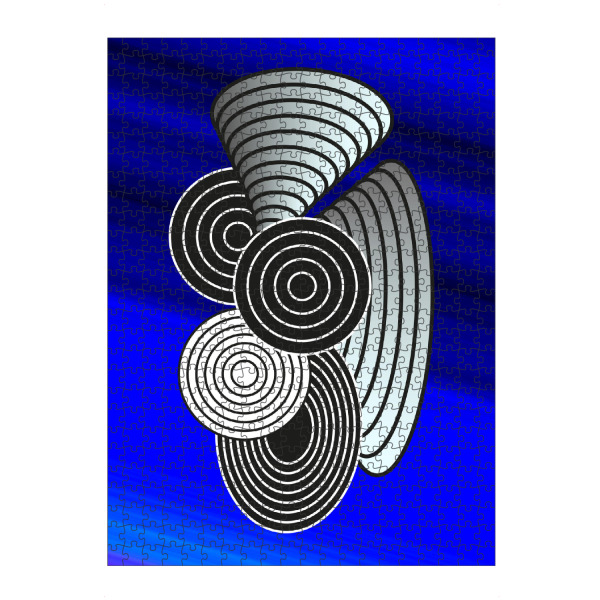 Puzzle Ravensburger "Comic face minimal" artboxONE - Comic,Abstrakt,Geometrie,Streetart