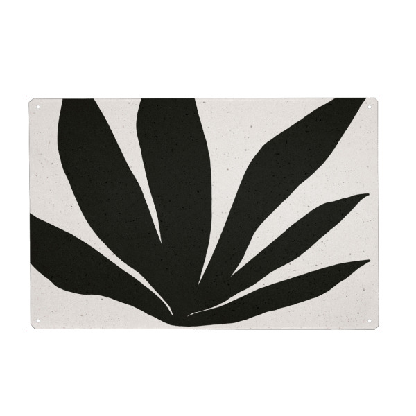 Holzbild "Abstract Leafs" artboxONE - Floral,Abstrakt - Boho,Pflanze,Botanical,Plant,Floral,Abstract,Abstrakt