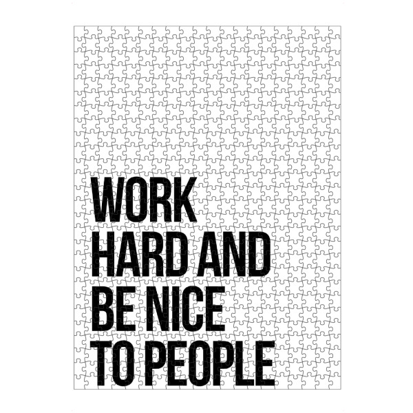 artboxONE Puzzle "Be Nice to People" artboxONE - Typografie