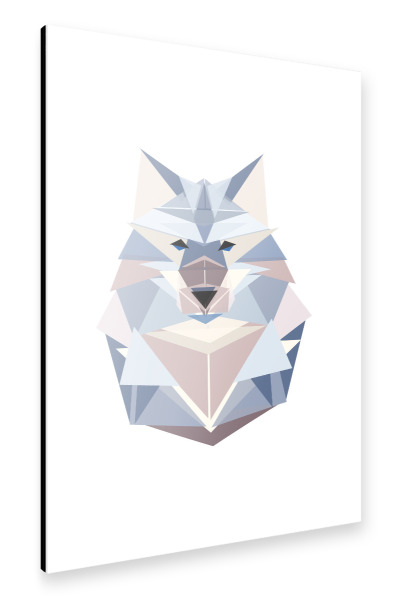 Alu-Dibond "Geometrie Wolf" 30x20 cm artboxONE