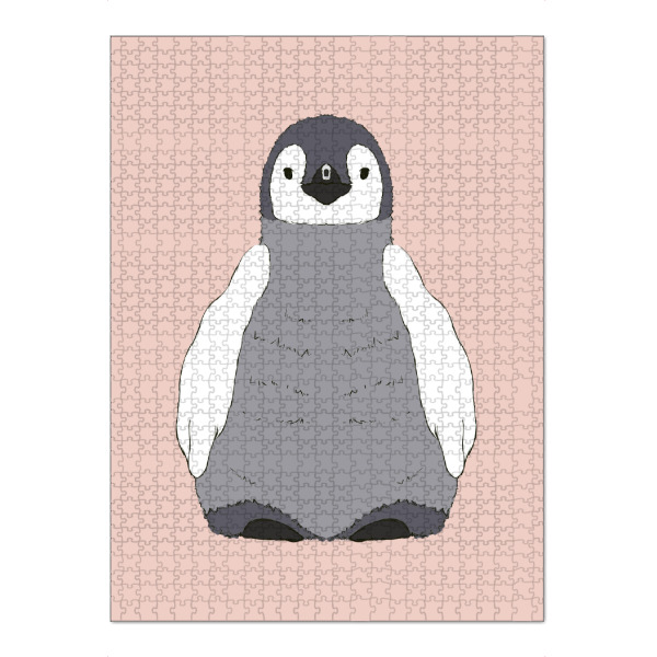 Puzzle Ravensburger "Baby Pinguin - Rosa" artboxONE - Natur,Für Kinder,Tiere,Unterwasser