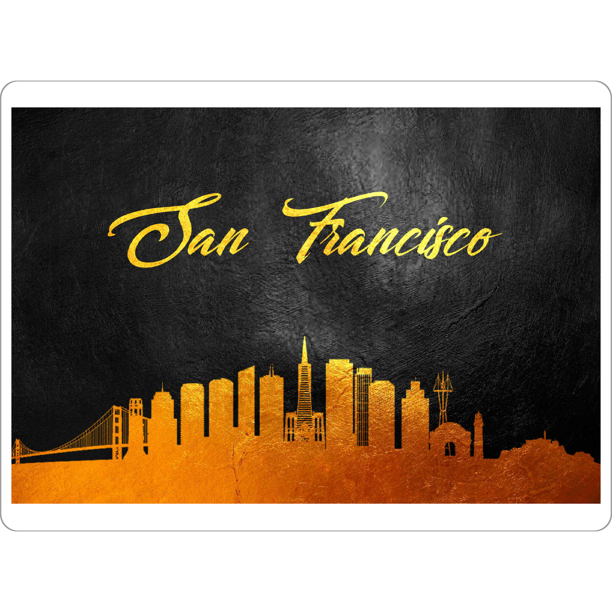 Tischset "San Francisco California Gold" artboxONE - Reise,Städte / San Francisco