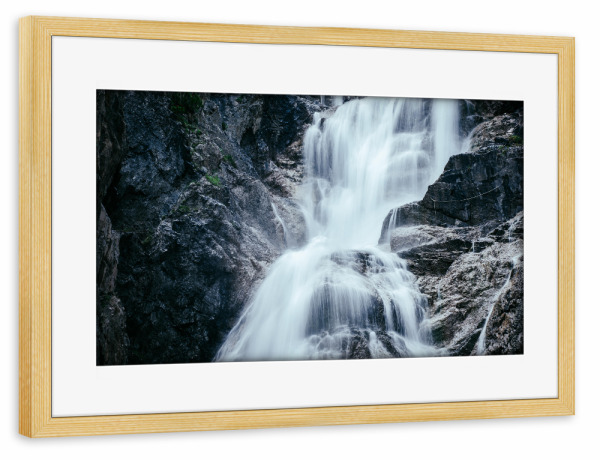 Poster mit Rahmen kiefer "The Water Falls" artboxONE - Natur,Reise