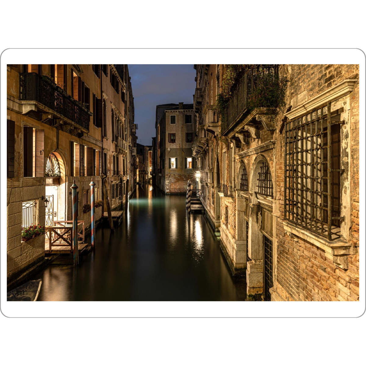 Tischset "Venezianischer Kanal bei Nacht" artboxONE - Städte,Reise,Architektur