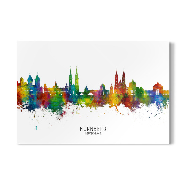 Galerie-Print "Nürnberg Germany Skyline txt" 30x20 cm artboxONE