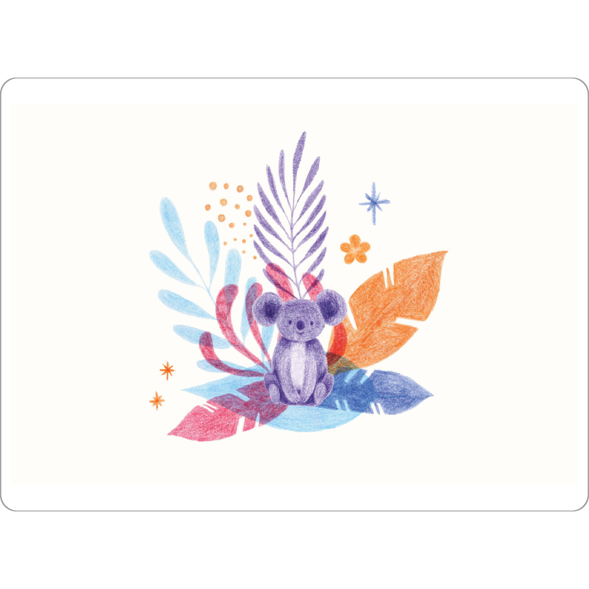 Tischset "Fantom Fifi Art-Cool Koala" artboxONE - Natur,Floral,Für Kinder,Tiere