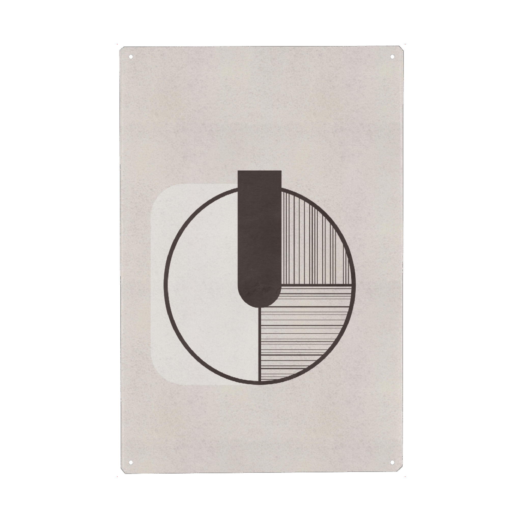 Metall Poster "Kunga - Minimalismus Intervall" artboxONE - Abstrakt,Geometrie