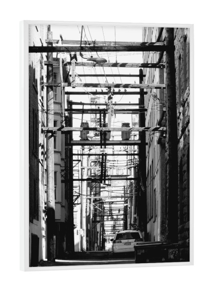 Poster mit weißem Rahmen "Vancouver Backyard" artboxONE - Reise / Länder,Städte / Weitere