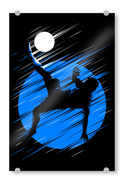 Acrylglasbild "Kicking from chilena" artboxONE - Sport / Fußball - Football,Soccer,Team,Ballon,Sport,Ball,Gym,Training