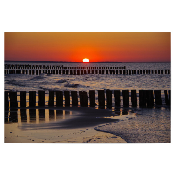 Poster 30x20 cm "Sonneuntergang an der Ostsee" artboxONE - Natur,Reise,Reise / Strand und Meer