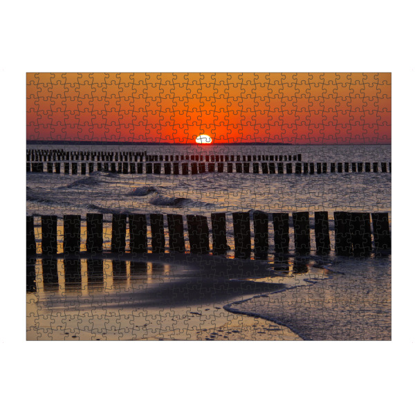 artboxONE Puzzle "Sonneuntergang an der Ostsee" artboxONE - Natur,Reise,Reise / Strand und Meer