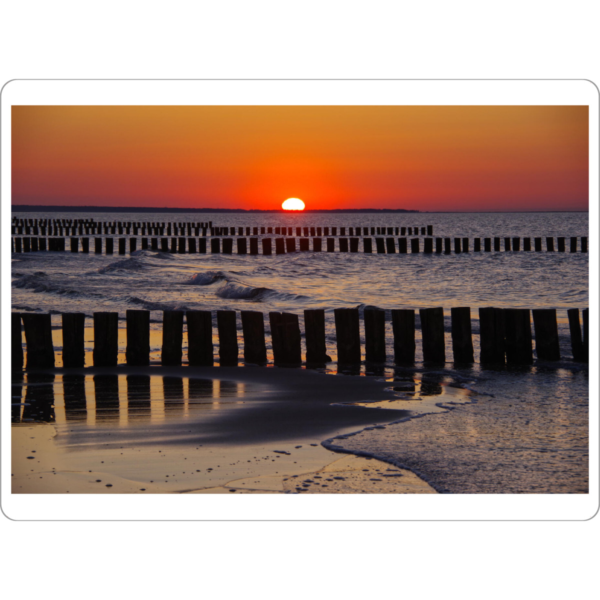 Tischset "Sonneuntergang an der Ostsee" artboxONE - Natur,Reise,Reise / Strand und Meer