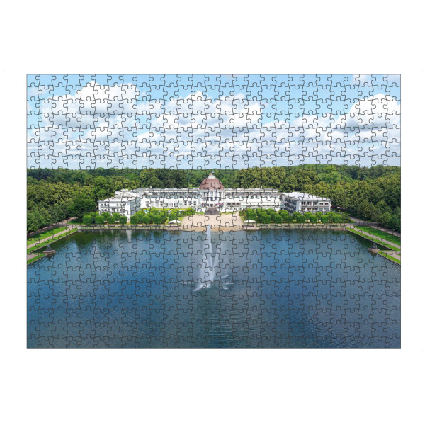 Puzzle Ravensburger "Bremen - Parkhotel , Fontäne" artboxONE - Städte,Reise,Architektur,Reise / Strand und Meer,Städte / Weitere