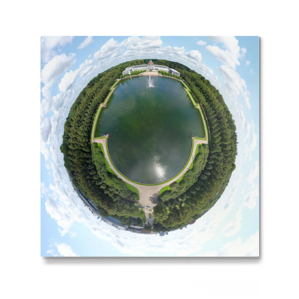 Galerie-Print "Bremen - Parkhotel, Fontäne" 30x30 cm artboxONE