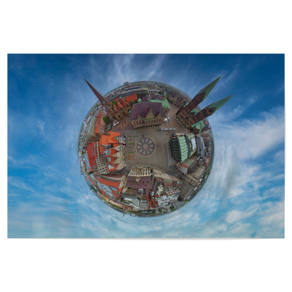 Poster 30x20 cm "Bremen - Marktplatz, Dom, Rathaus" artboxONE - Städte,Reise,Architektur,Reise / Länder,Städte / Weitere