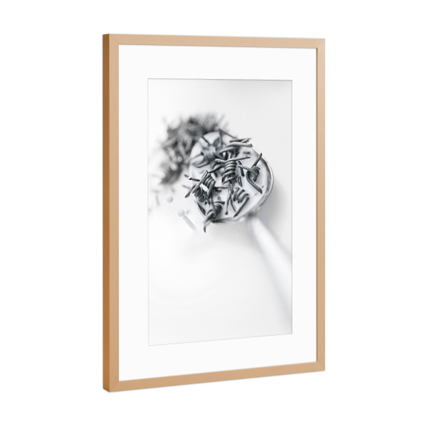 Poster mit Rahmen Kupfer "Cereals" artboxONE - Essen & Trinken,Abstrakt,Schwarzweiß